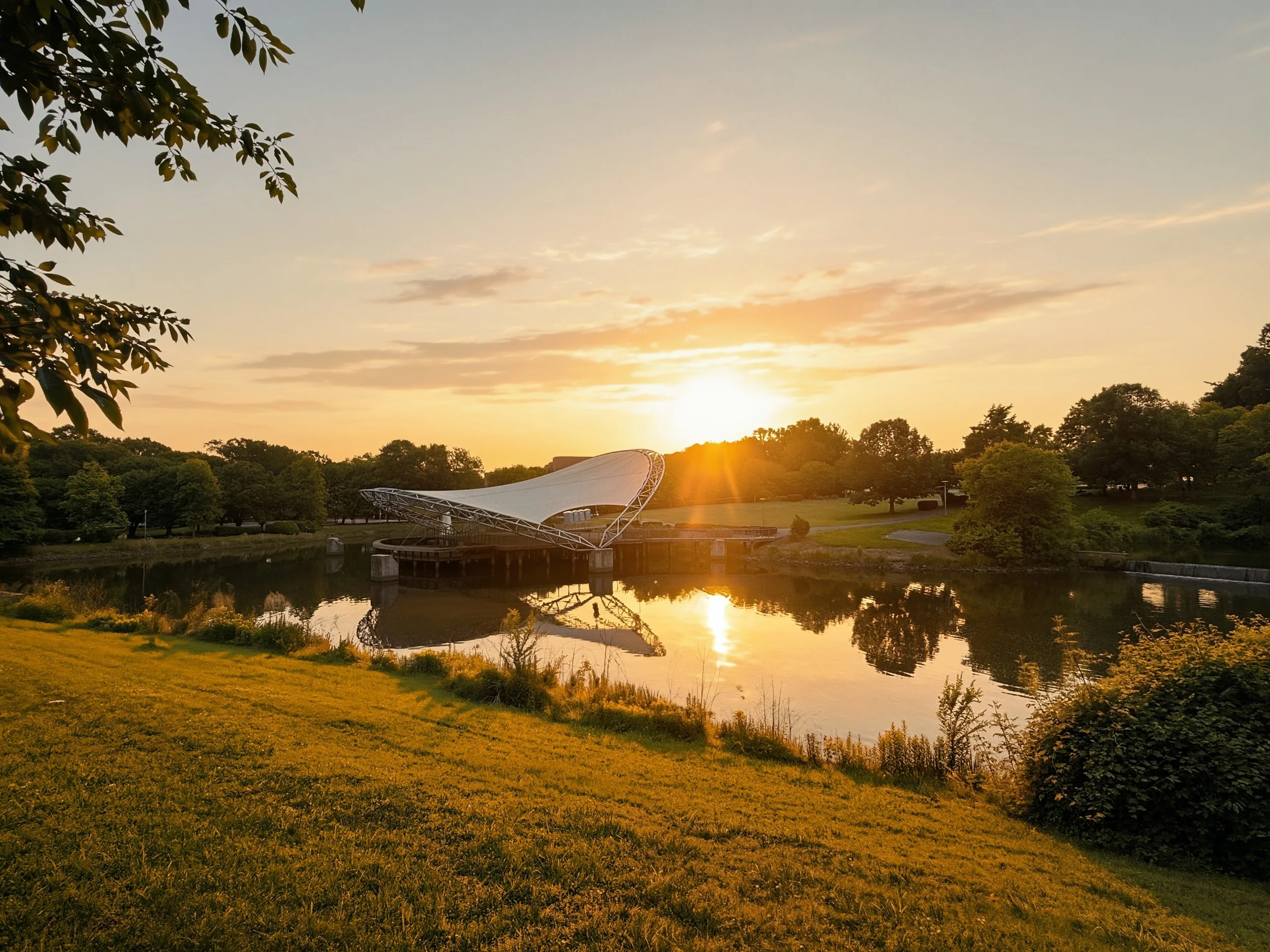 southpark-charlotte-nc-symphony-park-bandshell-pond-reflection-sunset.jpg