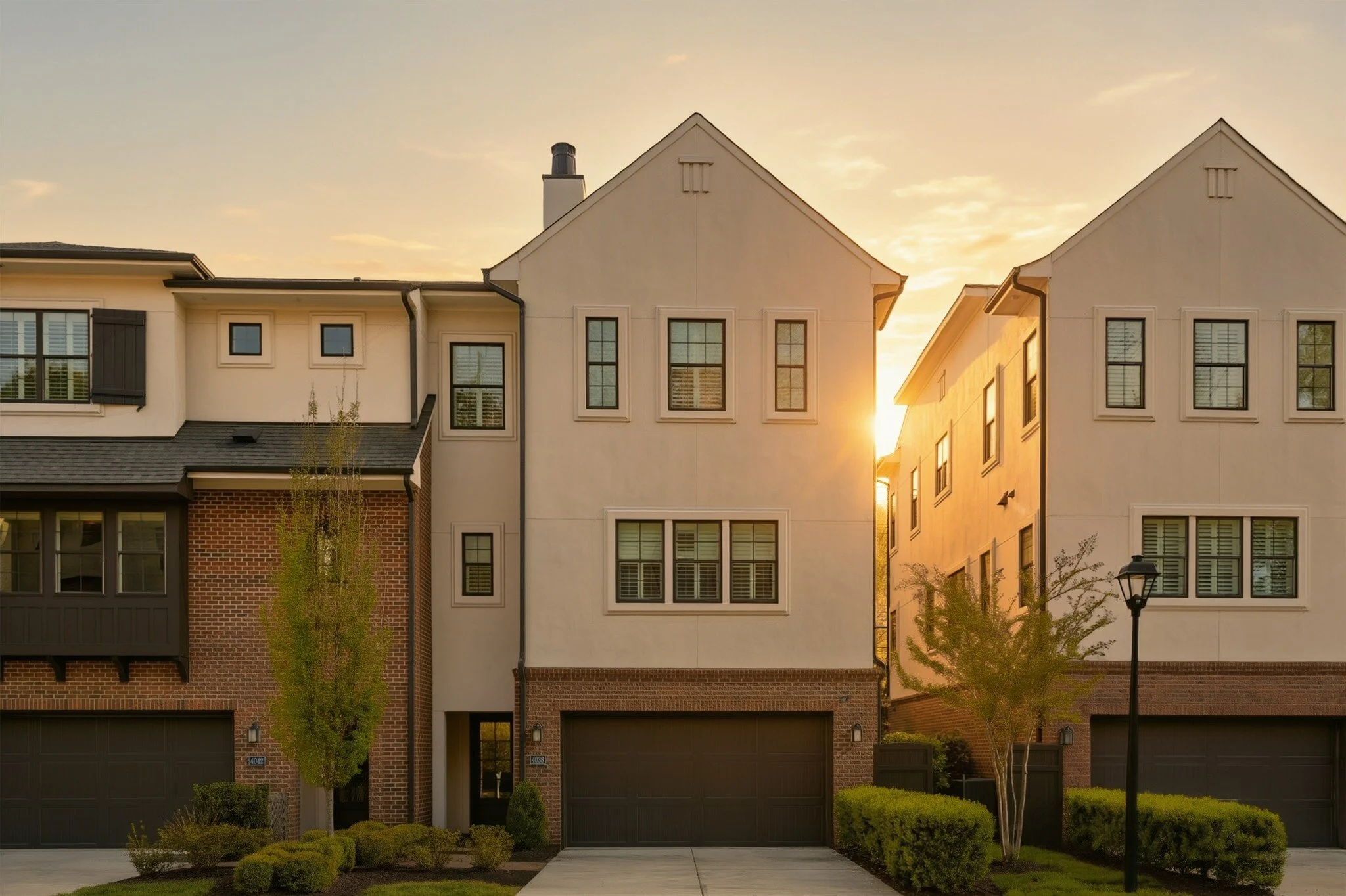 southpark-charlotte-nc-three-story-townhomes-brick-stucco-sunset.jpg