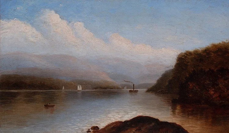 John William Casilear (American, 1811-1893) / Lake George / Oil on Canvas, monogrammed "JWC" (l.c.) / 12" x 20" / Price Available Upon Request 