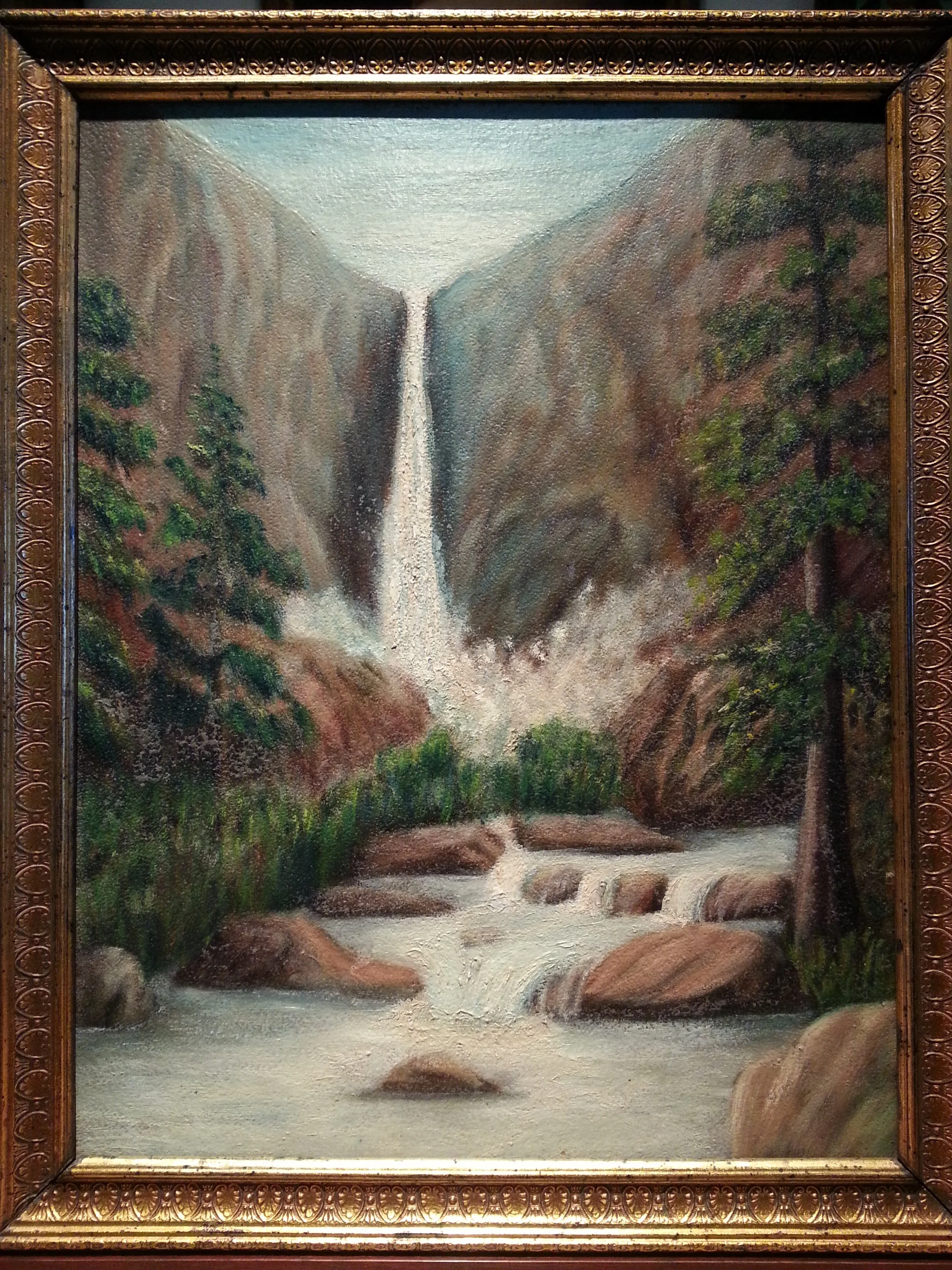 American School (early 20th century) / Oil on Board / 