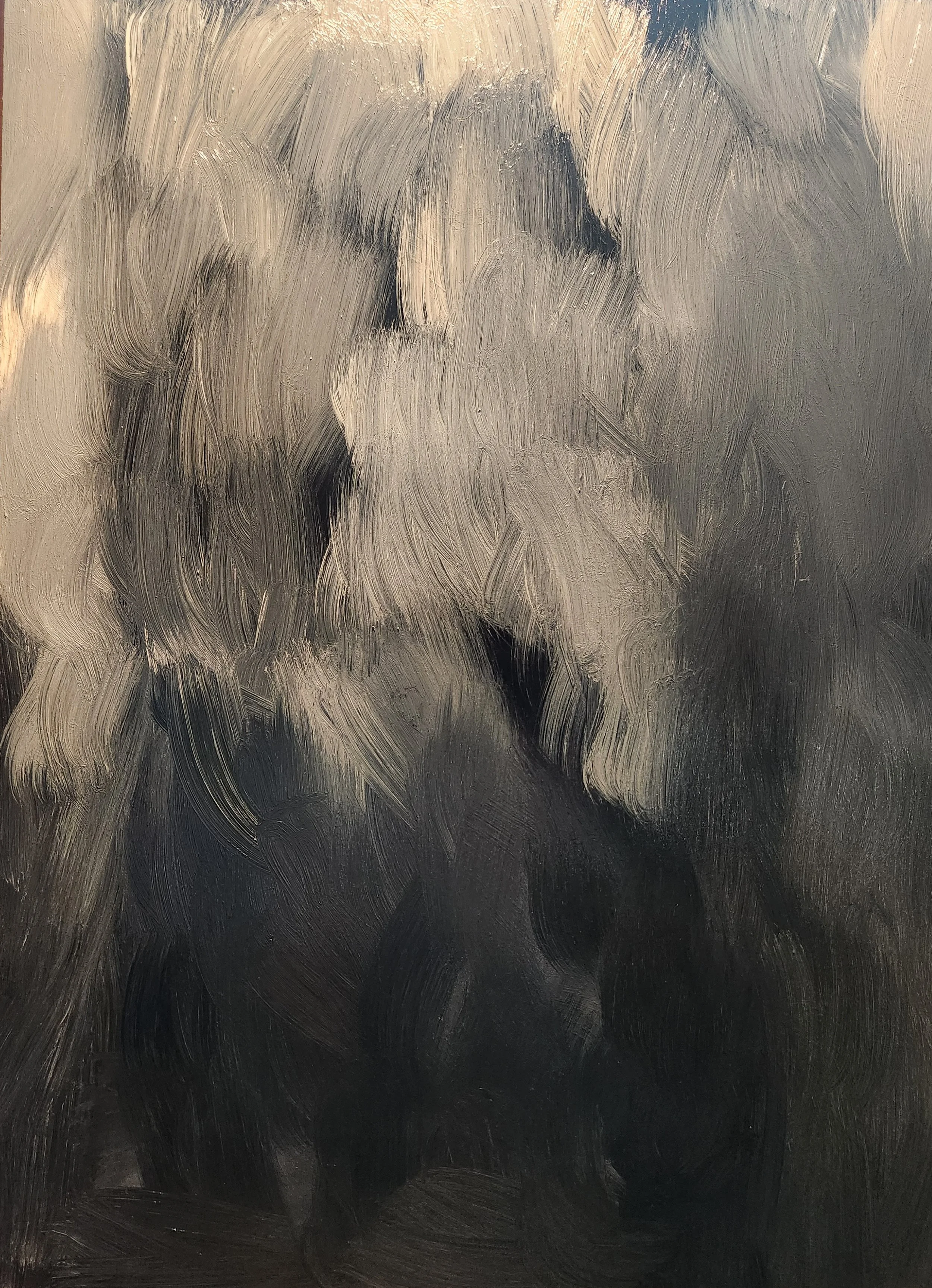 Geoffrey G. Harrison (American, b. 1975) / Turbulence (June 20, 2025) / Oil on Aluminum DiBond / 22" x 16" / $2,800