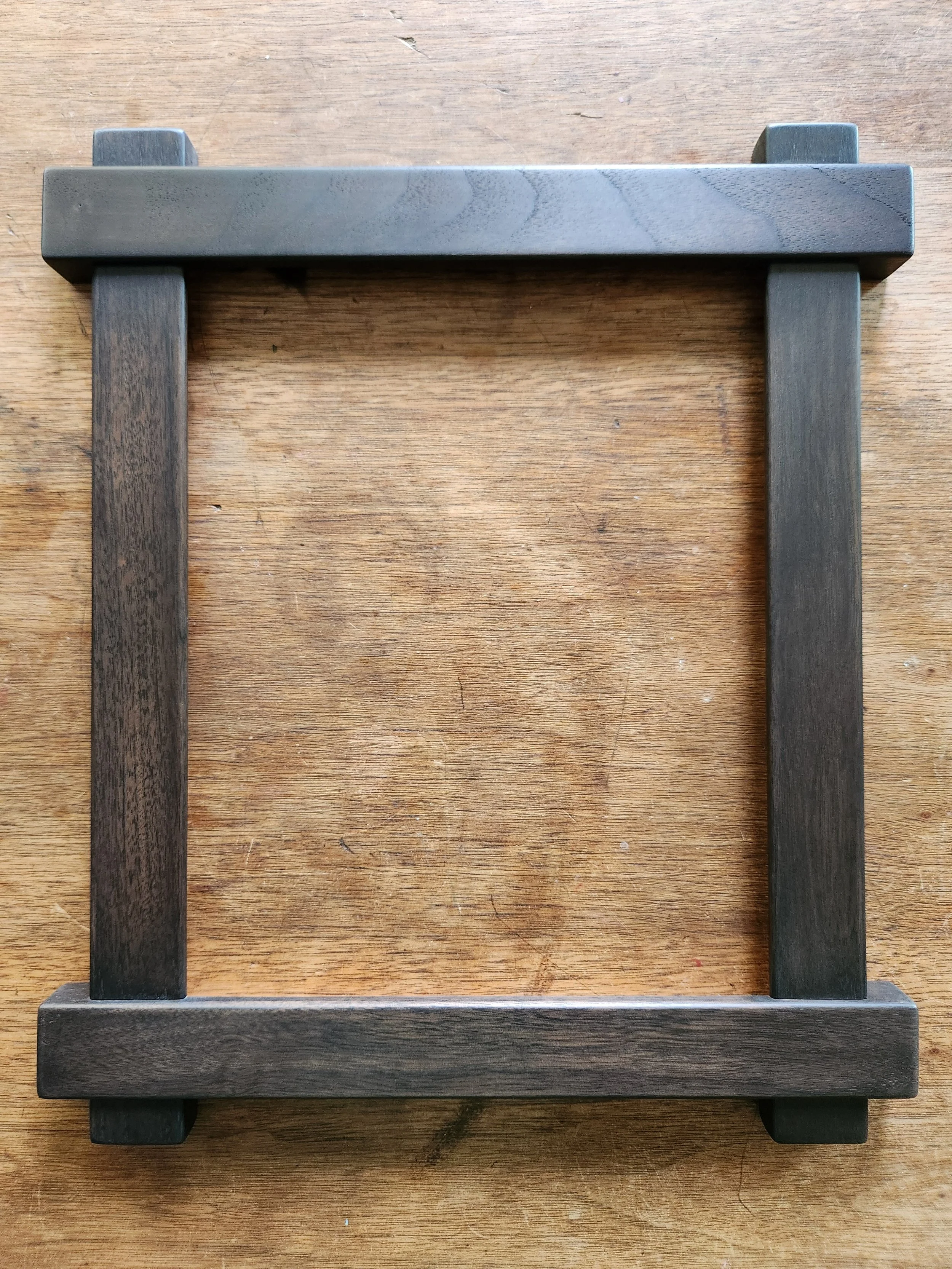 1 1/4" Walnut Cross Corner Lap Joint Frame