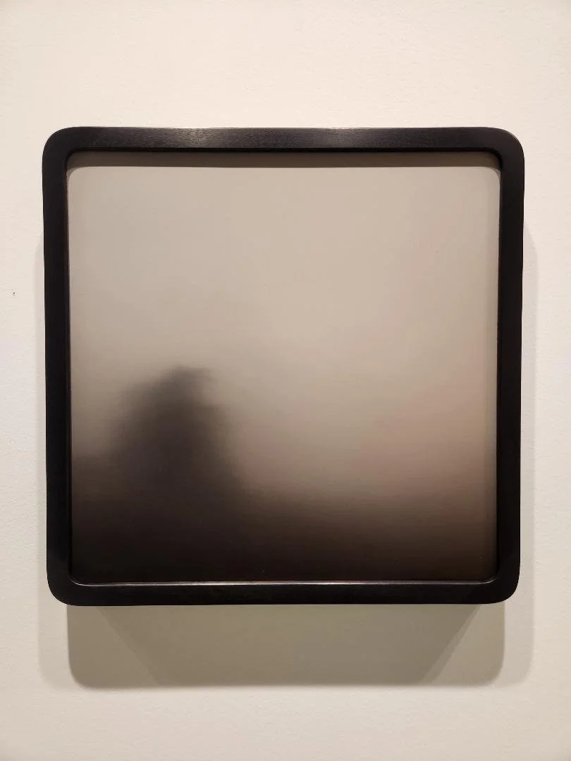 Federico Mazza (Italian, b. 1976) / Transit No. 208 / Oil on MDF / Approx. 16" x 16" overall, framed / $3,600