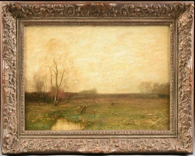 John Francis Murphy (American, 1853-1921) / Autumn Field (1900) / Oil on Canvas, signed and dated (l.l.) "J. Francis Murphy 1900" / 16" x 22" / SOLD