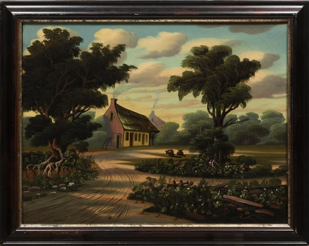 Thomas Chambers (English-American, 1808-1869) / The Birthplace of Burns / Oil on Canvas / 14 1/8" x 18 1/8" / Price Available Upon Request