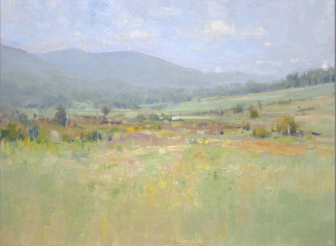 John MacDonald (American, b. 1957) / Autumn Haze / Oil on Panel / 9" x 12" / Price Available Upon Request