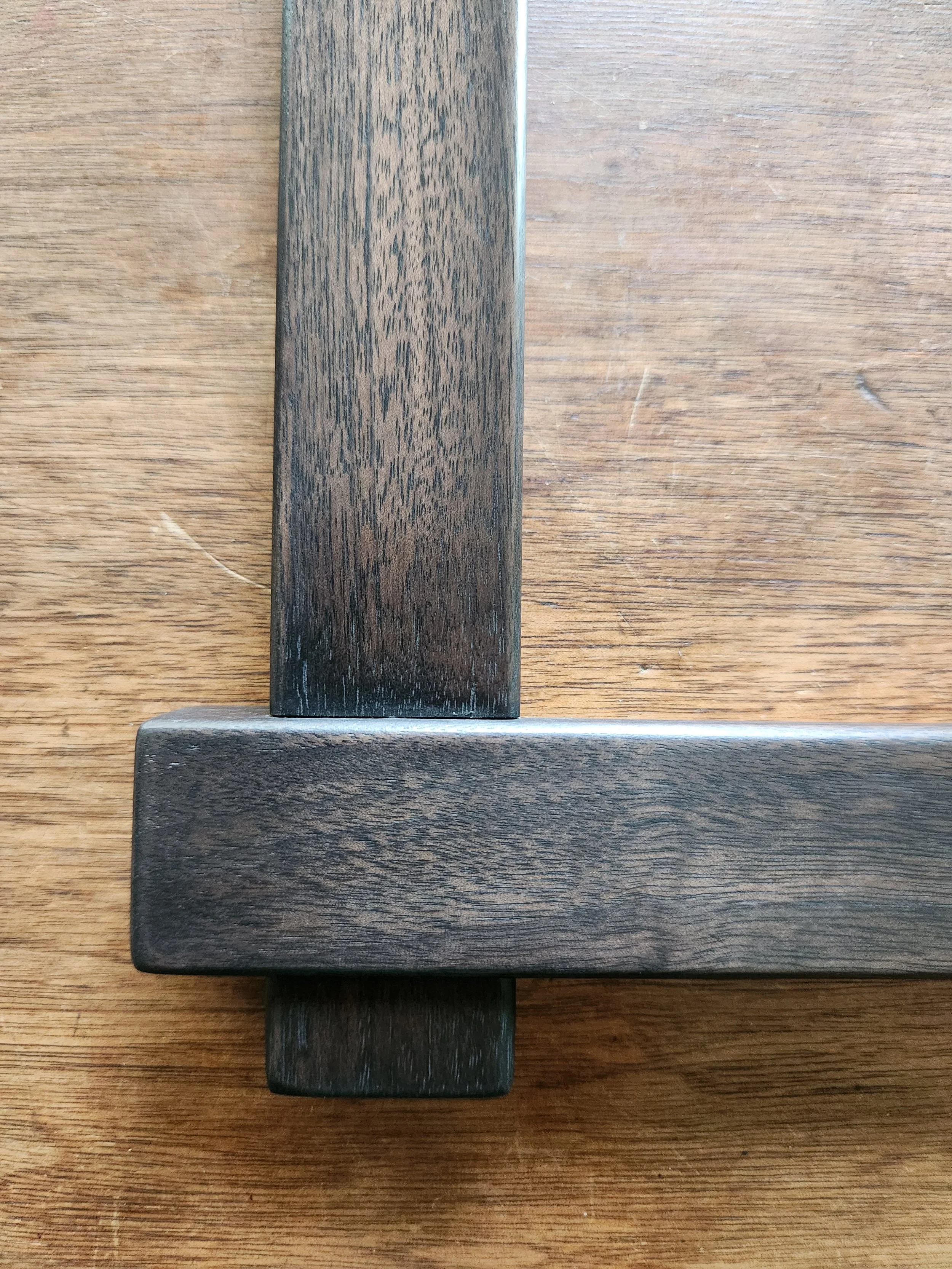 1.25 Walnut C.C.L.J. Frame with Med Eb Finish, Corner Detail.jpg