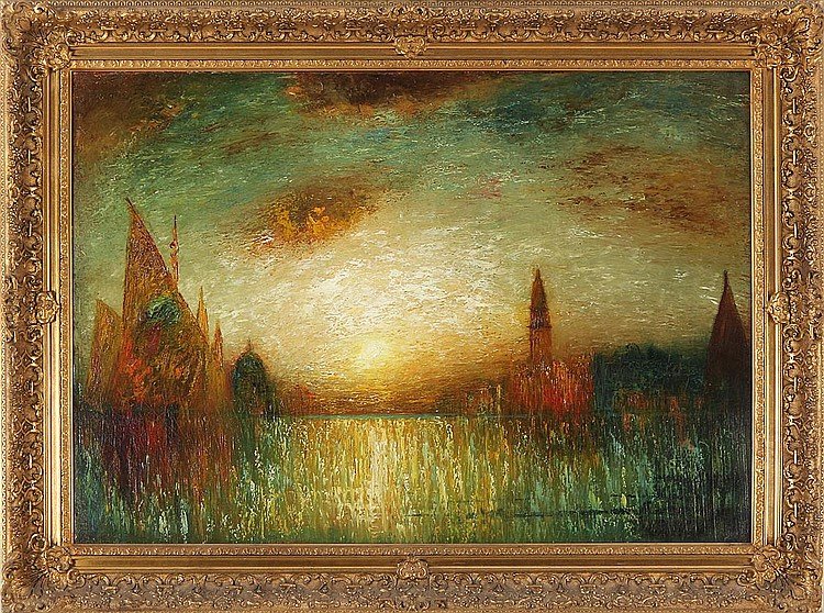 George Henry Bogert (American, 1864-1944) / The Grand Canal, Venice / Oil on Canvas / 28" x 40" / SOLD