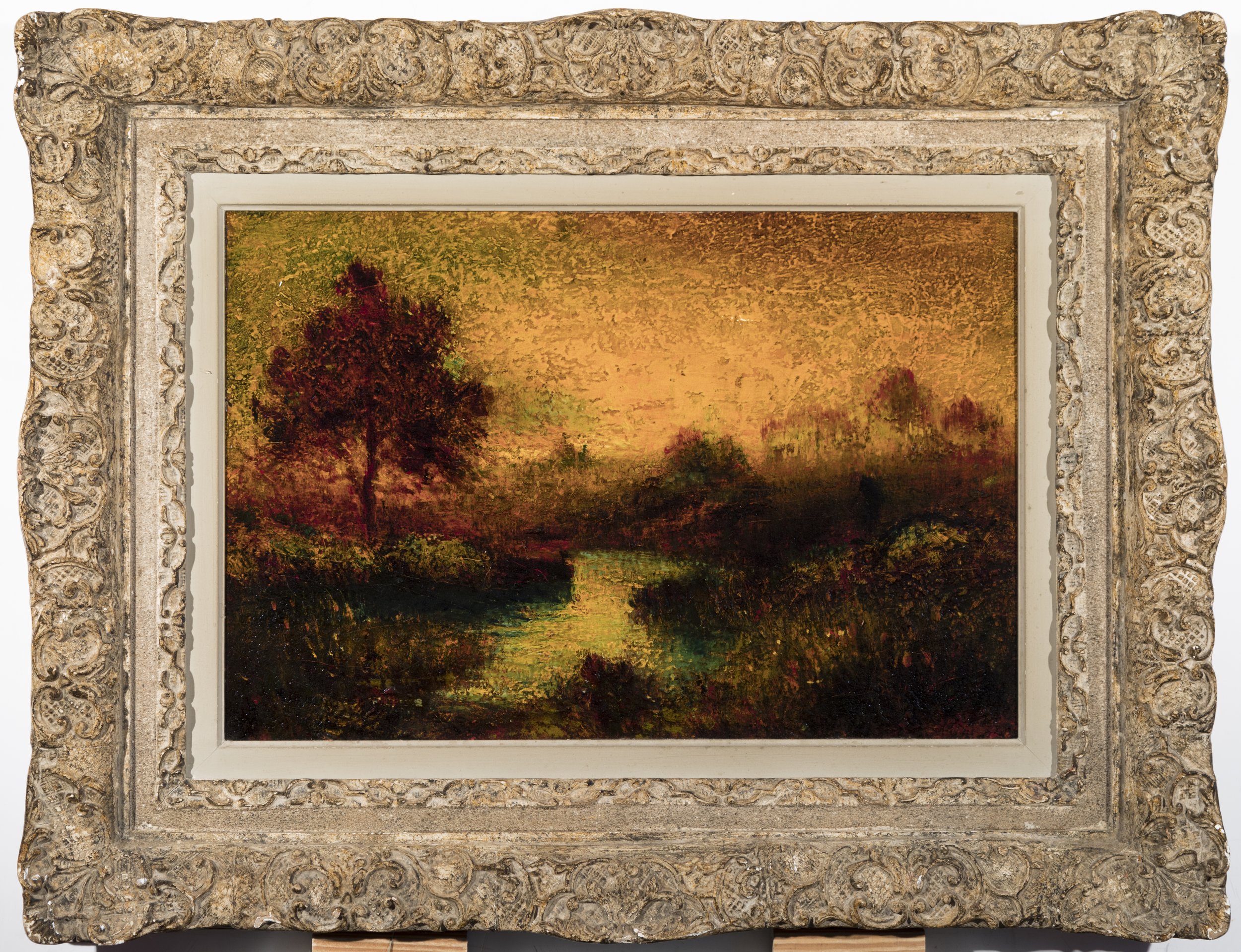 George Henry Bogert (American, 1864-1944) / Sunset / Oil on Wood Panel / 13" x 18" / Price Available Upon Request