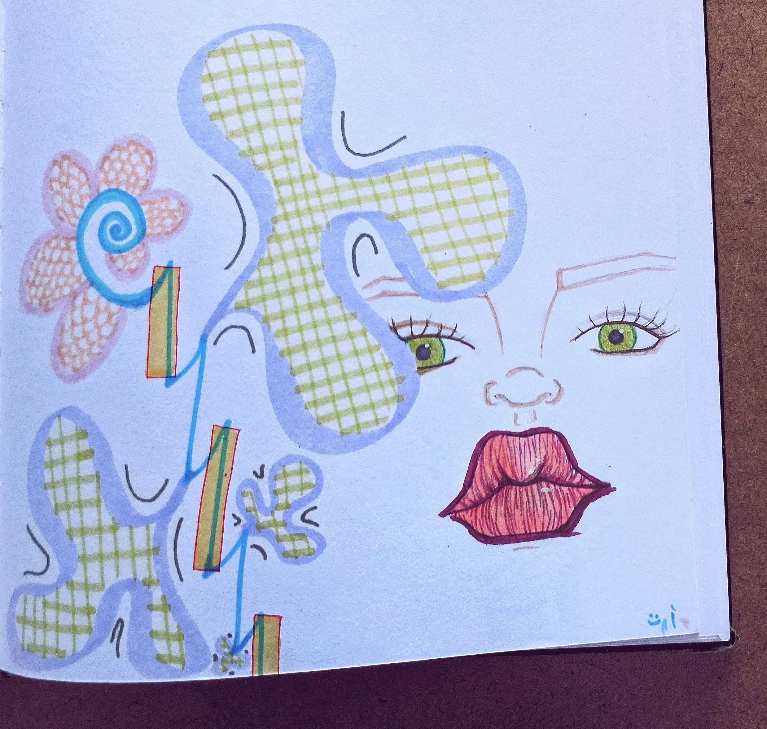 Freeform doodle from my personal sketchbook