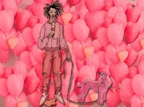 Part of a quick concept art series I did for will.iam’s company iamplus, we were storyboarding ideas for an upcoming shoot with Willow & Jaden.
 Here we have a bubble gum themed imagine. (Unfortunately the only file I could find of this work is not t