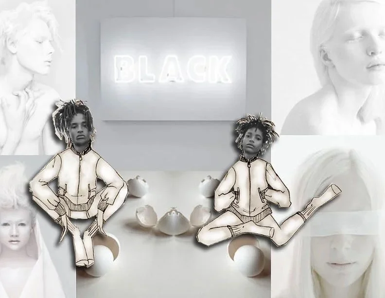 Part of a quick concept art series I did for will.iam’s company iamplus, we were storyboarding ideas for an upcoming shoot with Willow & Jaden.
White neon lights and broken eggshells.