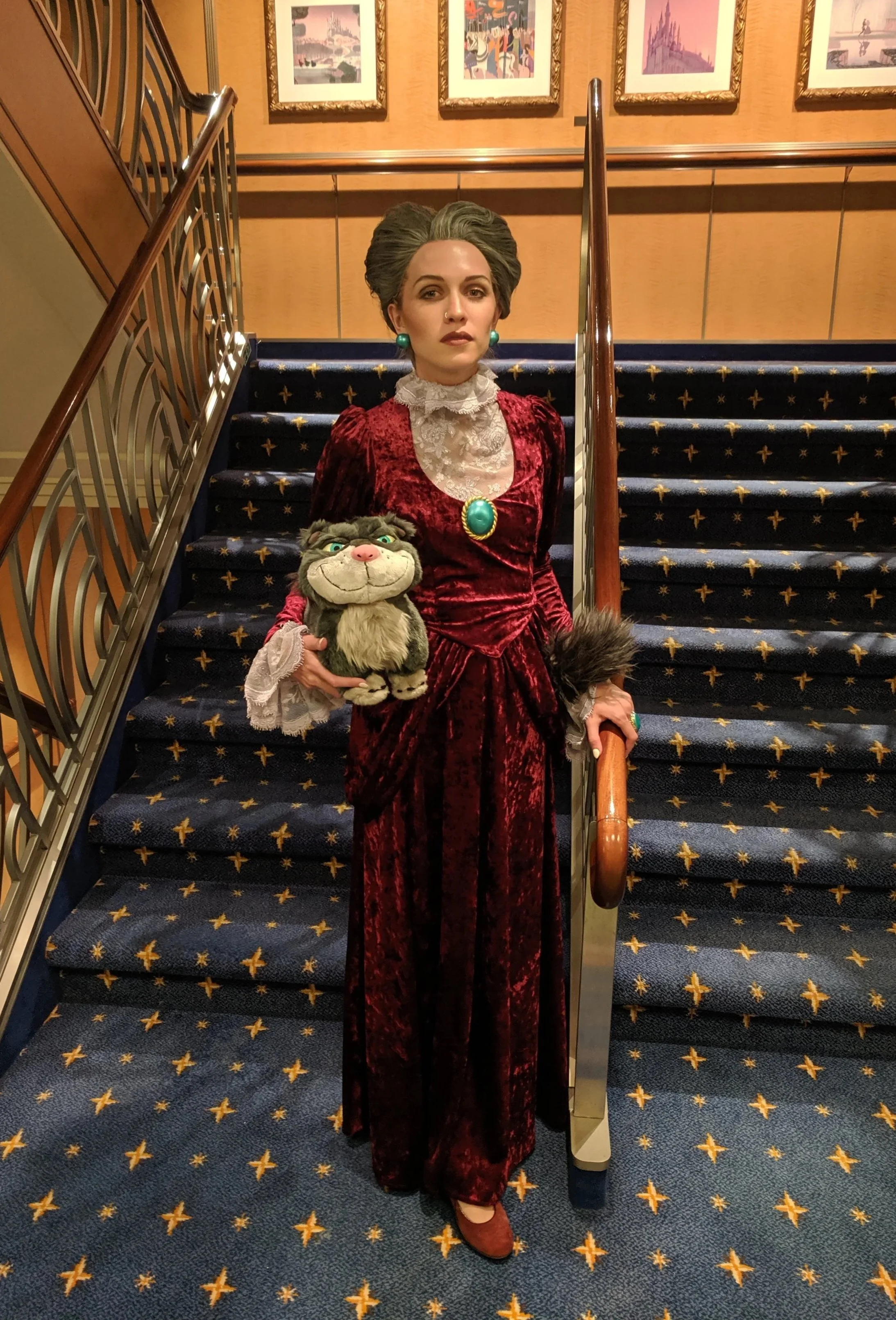 Cinderella’s Evil Stepmother, drafted and built (including jewelry) by me