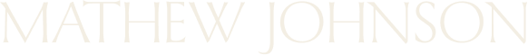 Text reading 'Mathew Johnson' in white against a black background
