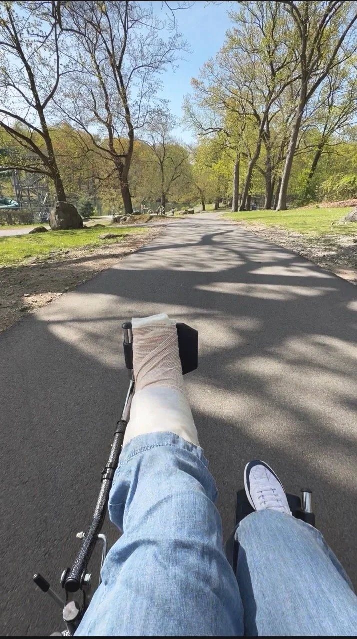 Day 8 Post Op - First Morning Outside, Wheelchair Transfers, Sleep Struggles &amp; Pain Updates
