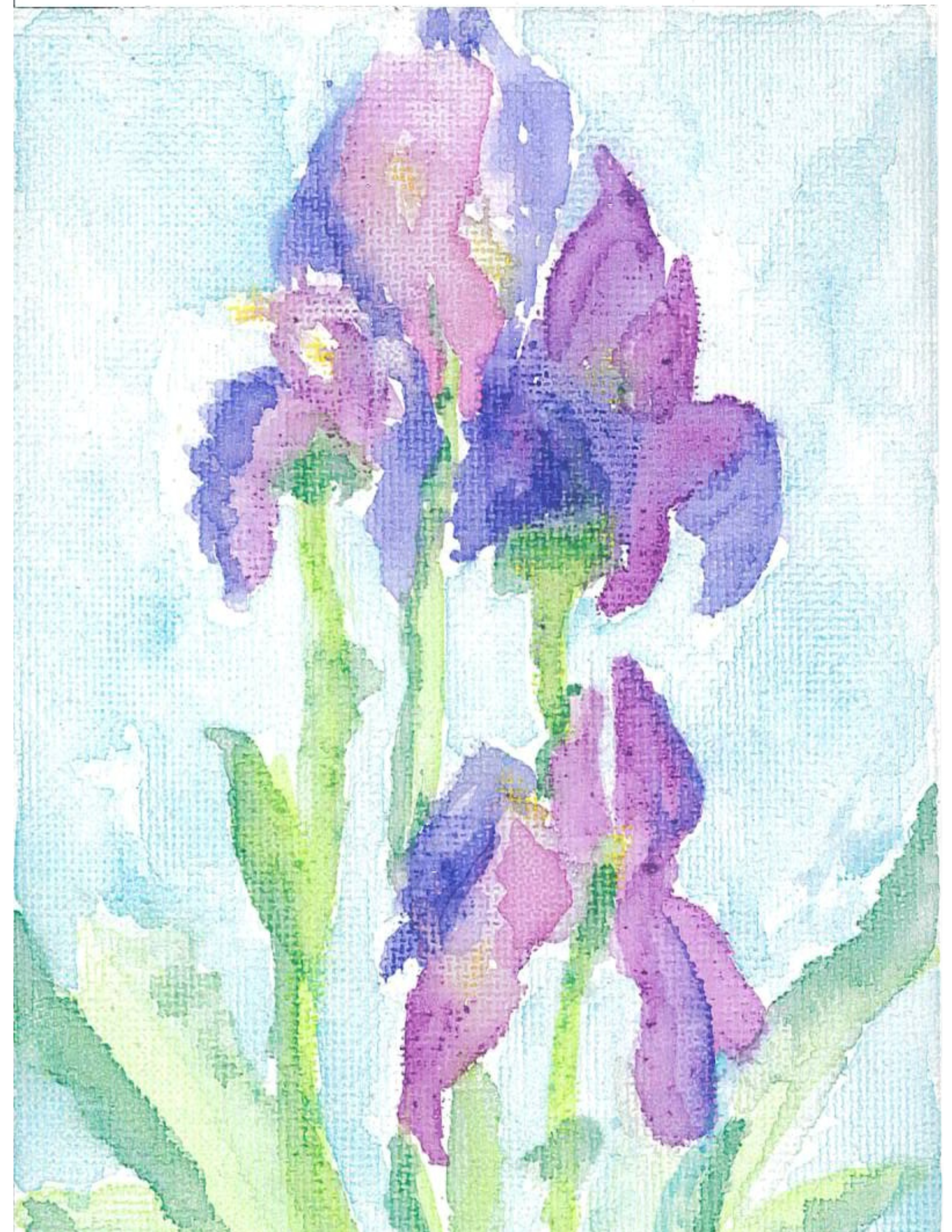 Watercolor postcard