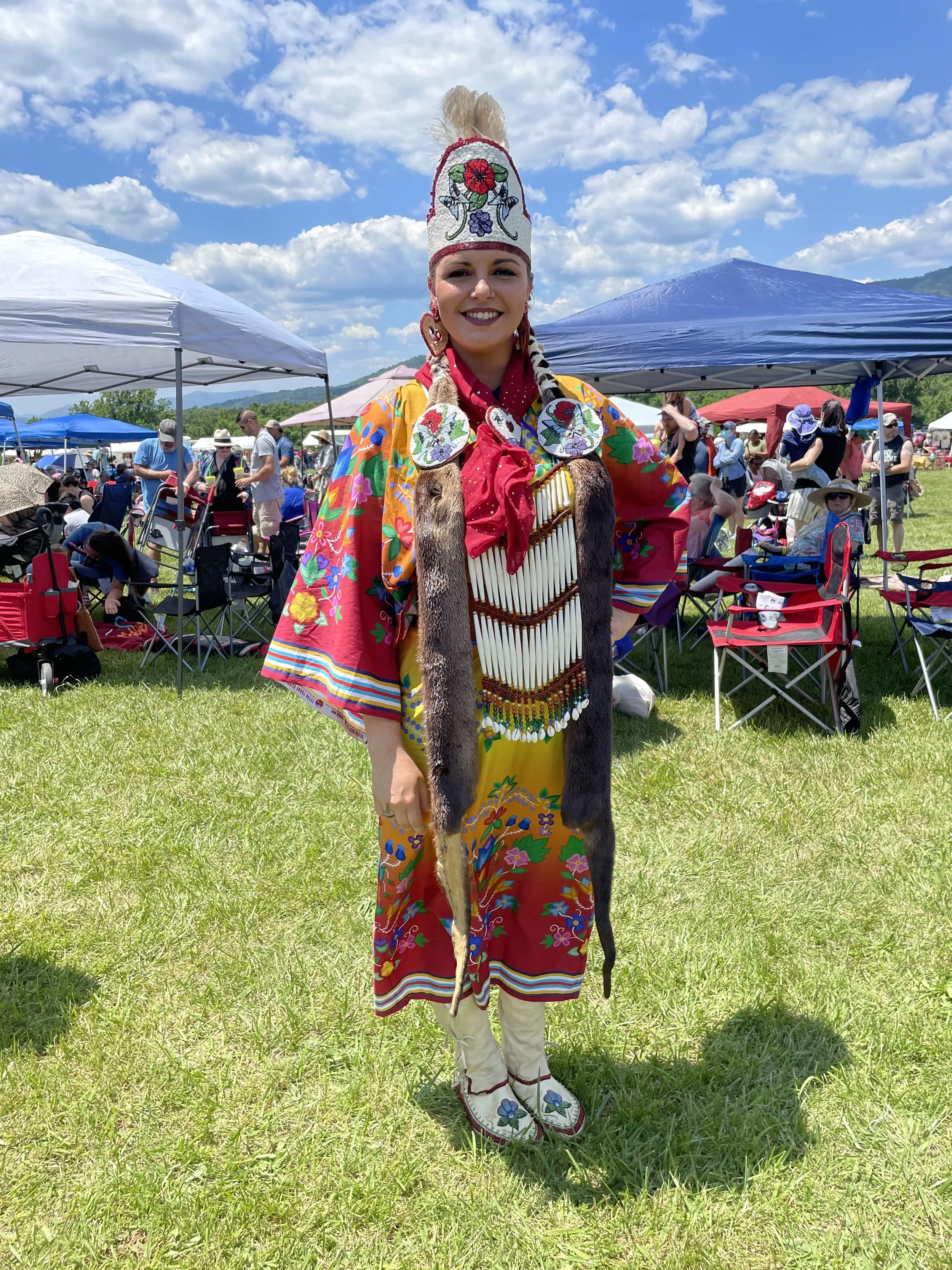 Monacan Dancer at the Monacan Nation PowWow 2025