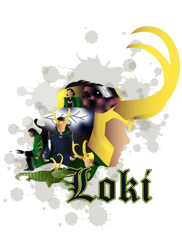 Loki Concept T-Shirt Digital Art Design