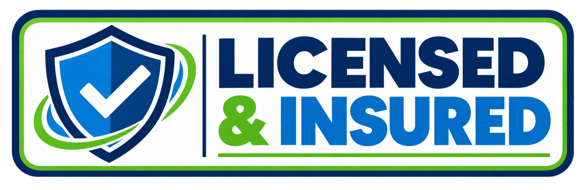 Licensed & Insured Shield Badge