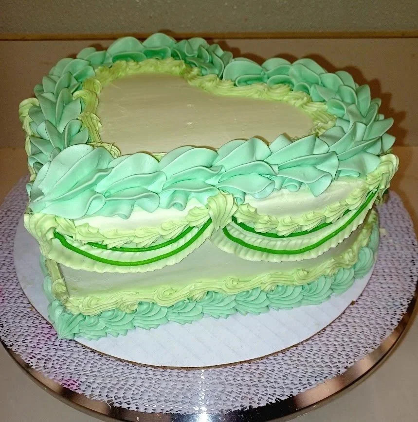 Custom Heart Shaped Cake