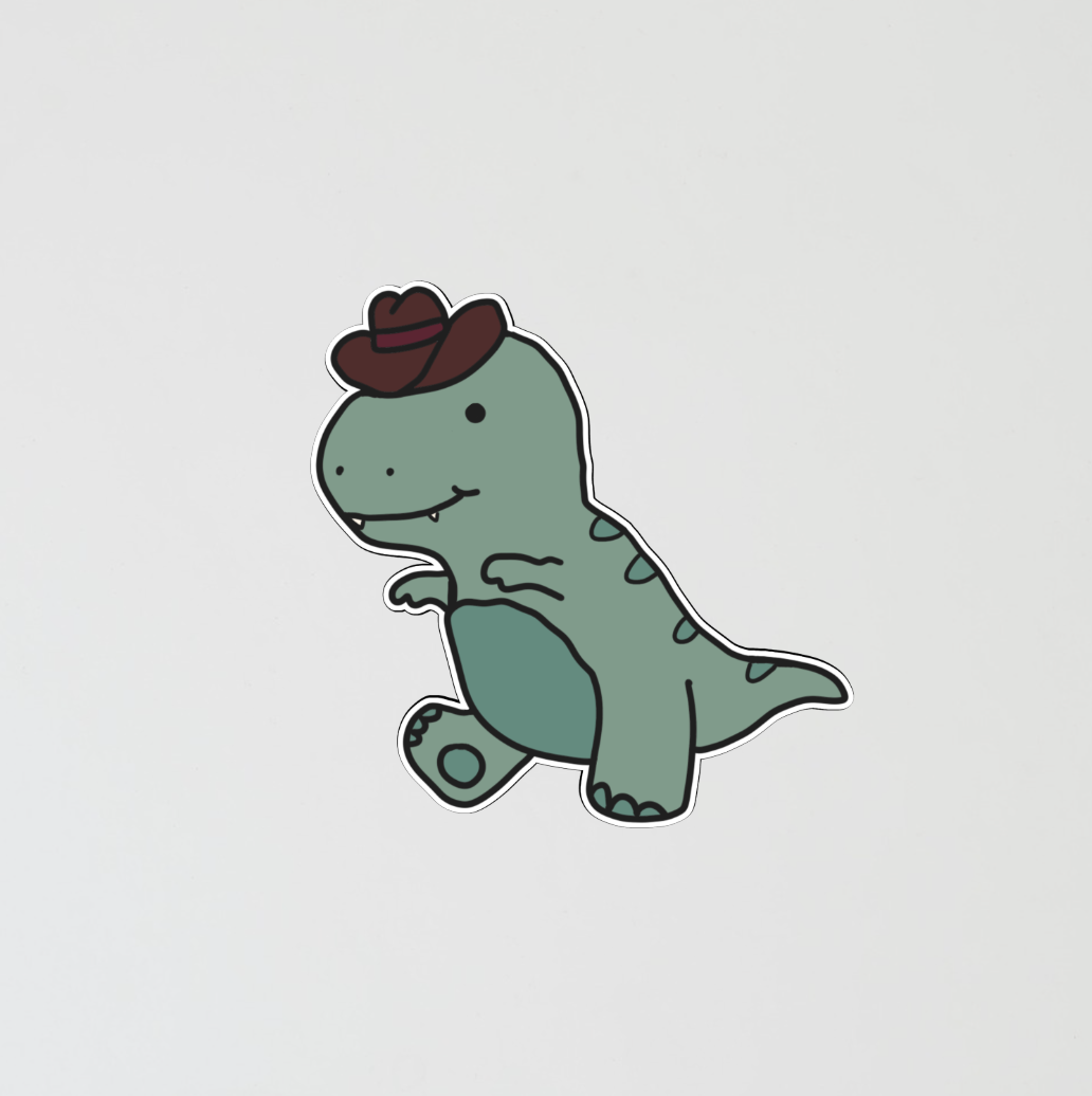 Howdy Rex Vinyl Sticker