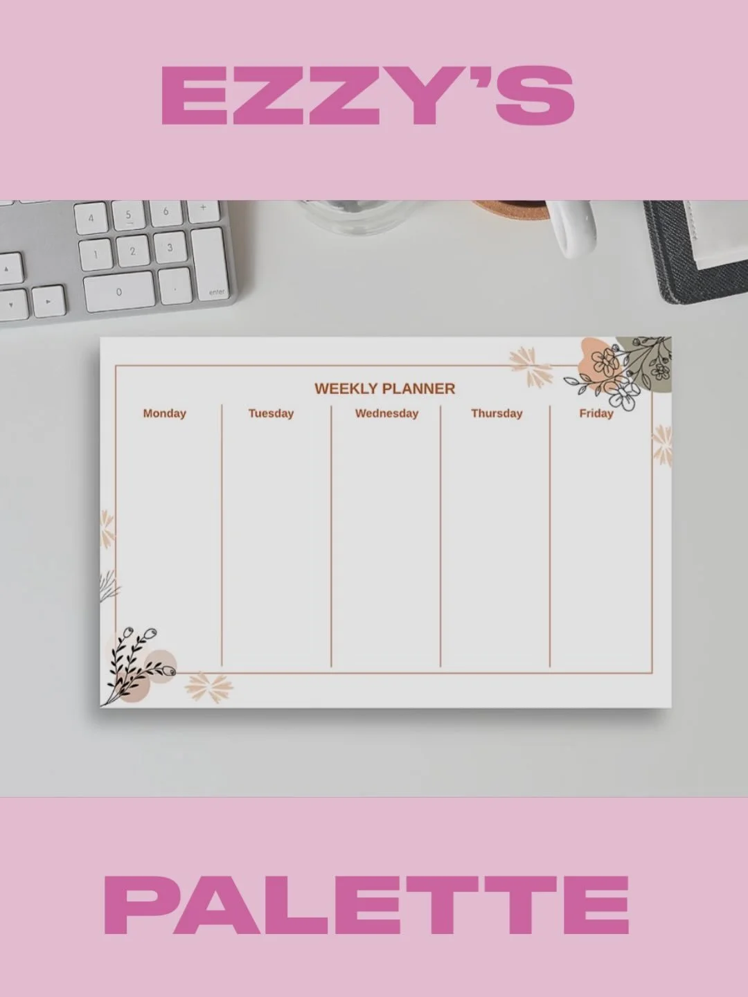 Each page is designed to help you stay organized with dedicated sections for priorities, notes, and reminders. 📝 

Features: &bull; Available in 2 sizes. &bull; 50 premium sheets, non-adhesive. &bull; Strong magnetic backing available as an add-on o