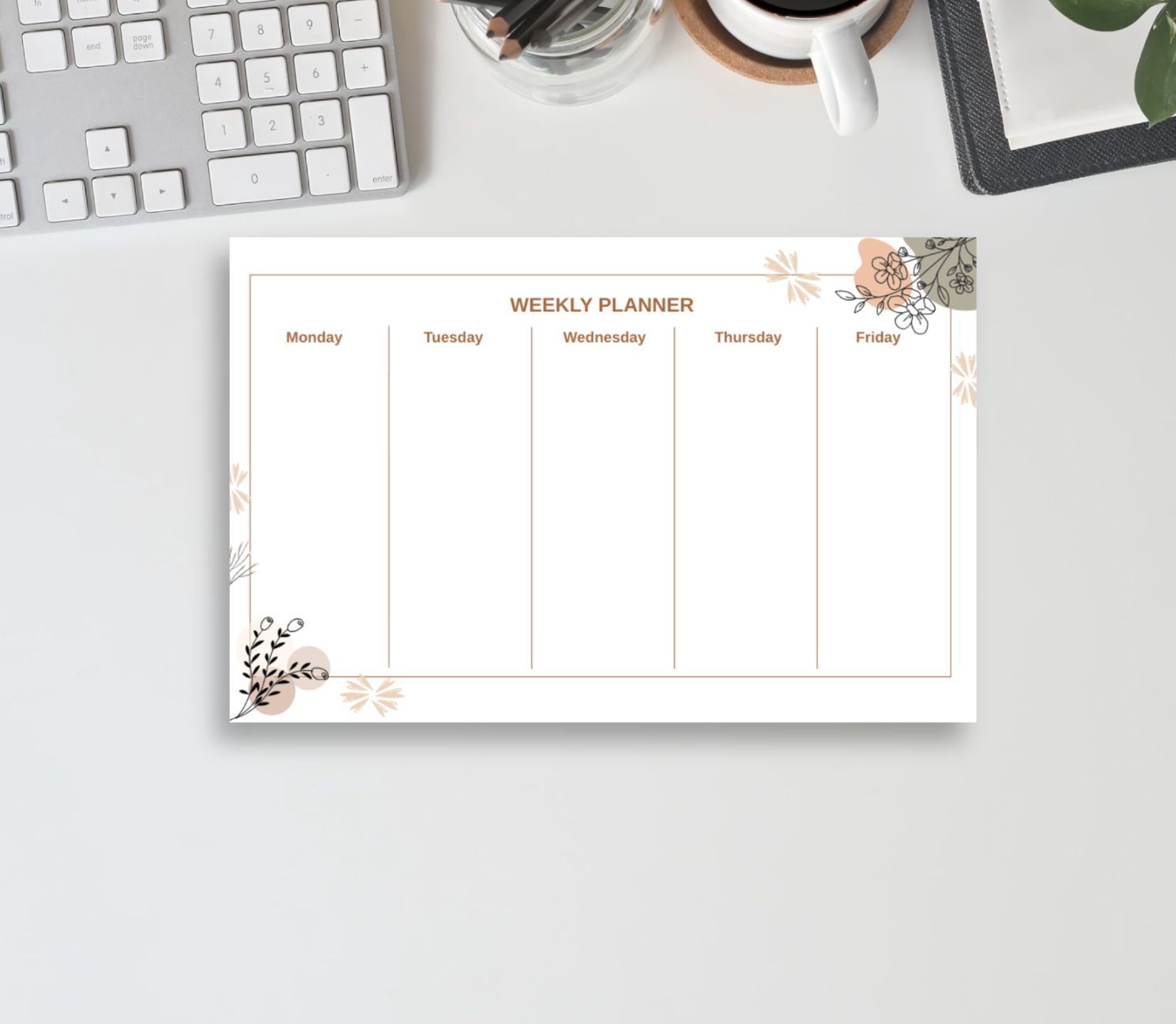 Bloom Weekly Planner Notepad