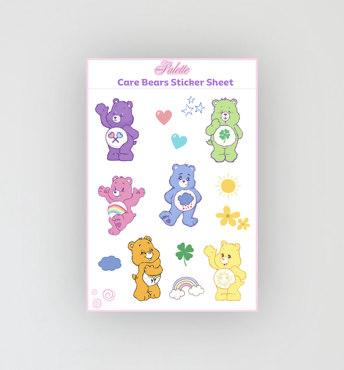 Care Bears Sticker Sheet