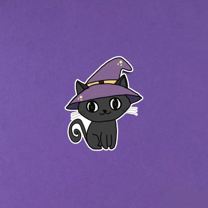 Miss Meowgic Sticker