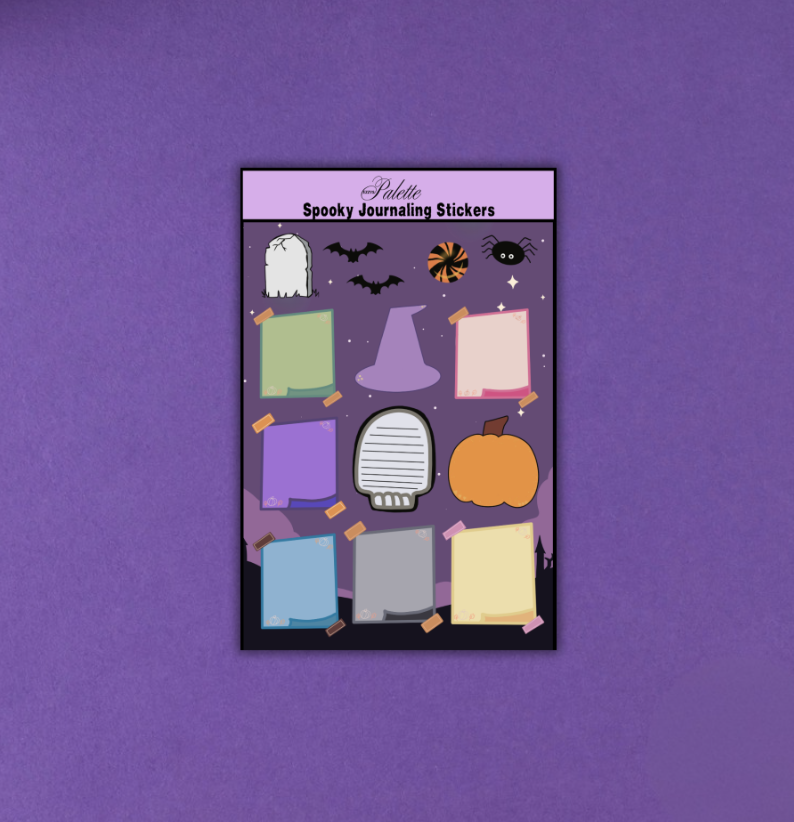 Spooky Journaling Sticker Sheet