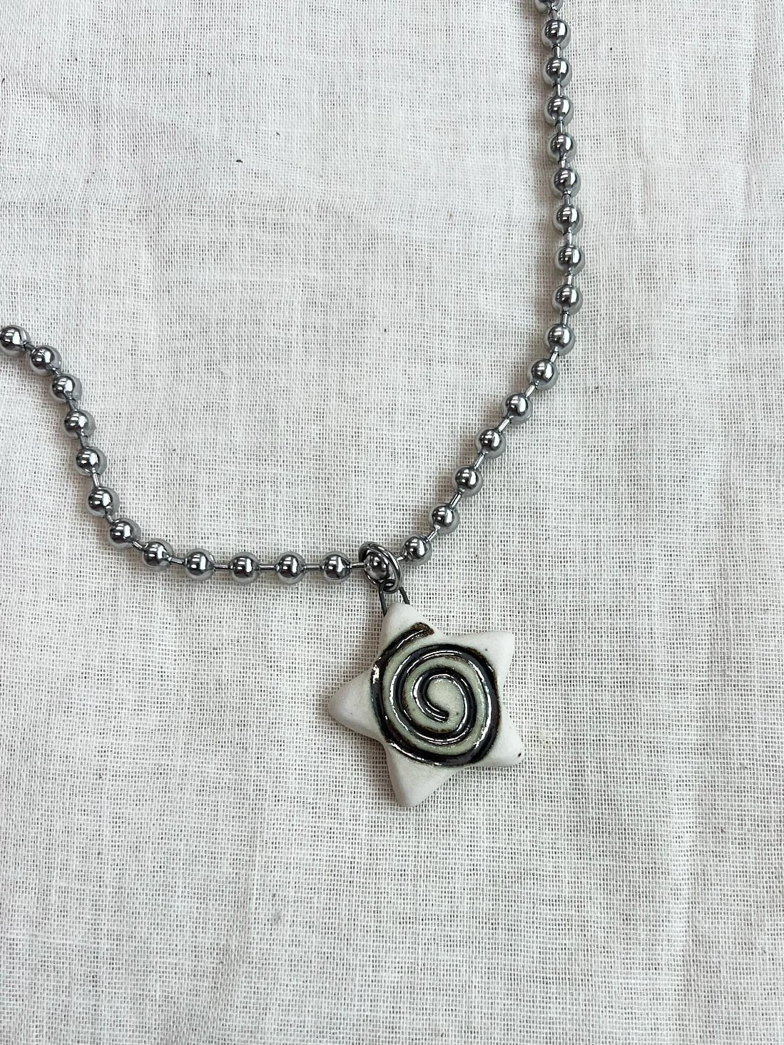 swirled ball chain star