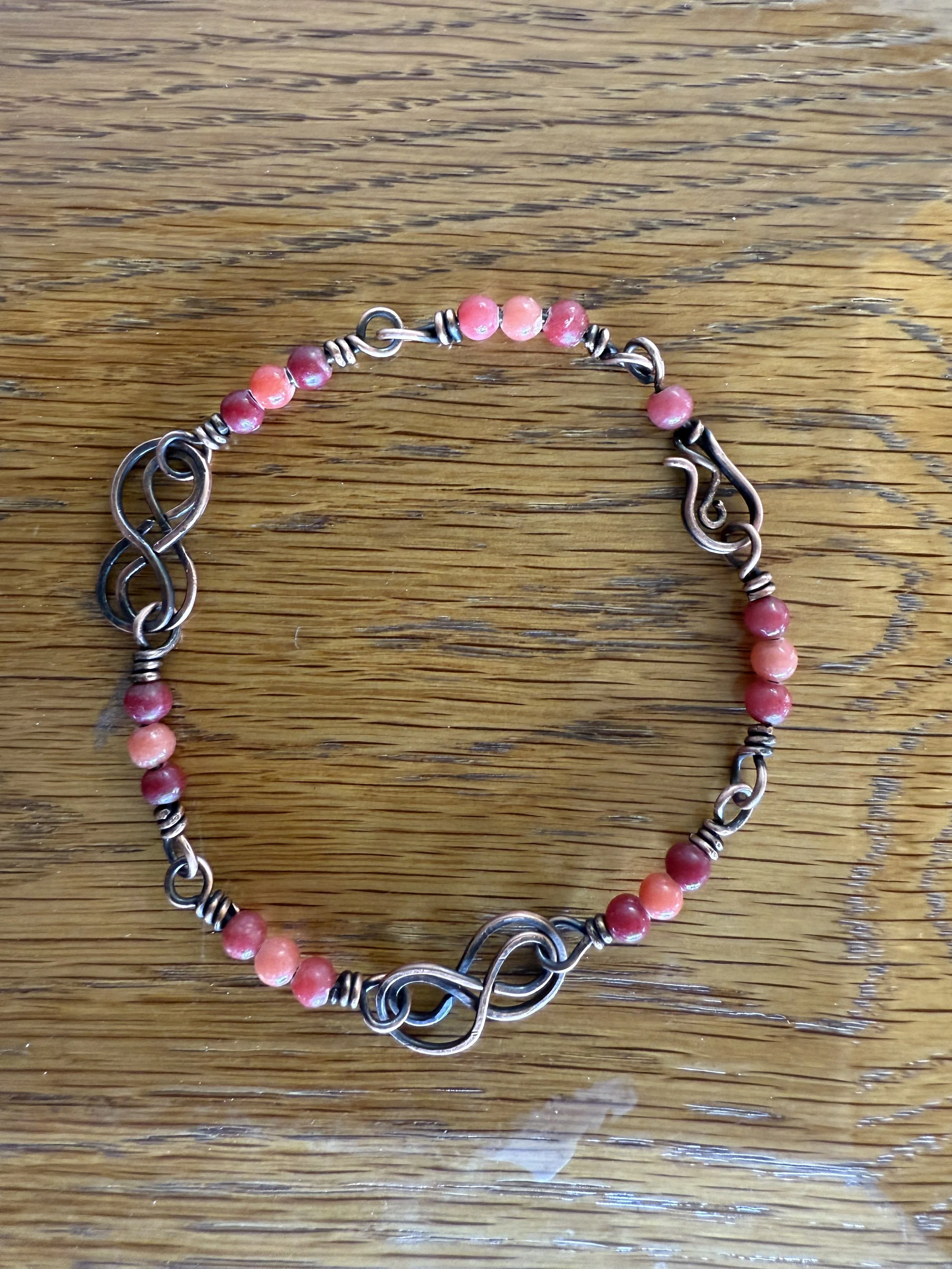 Handcrafted Copper Infinity Bracelet