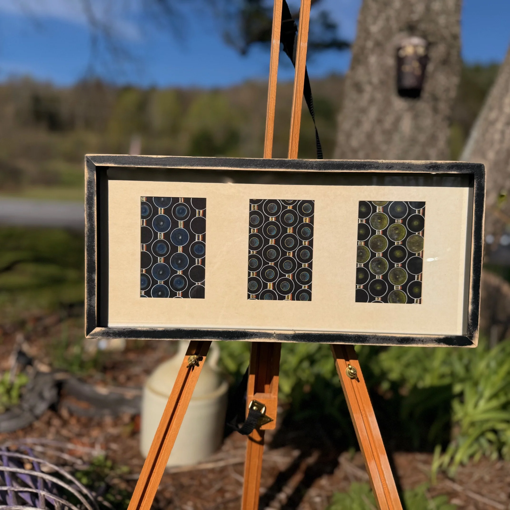 Rustic Three-Panel Framed Art Decor