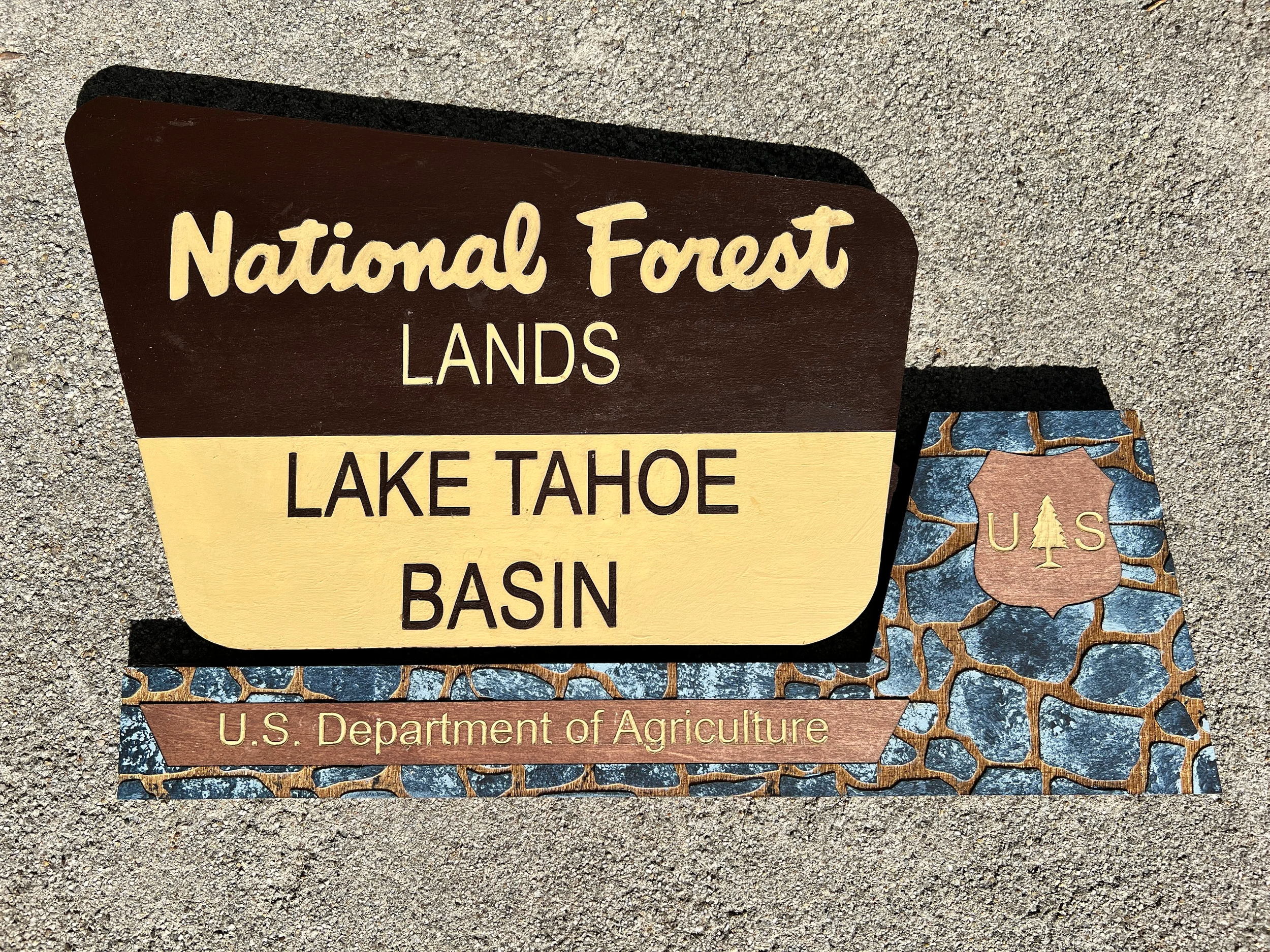 Lake Tahoe Basin Forest Sign