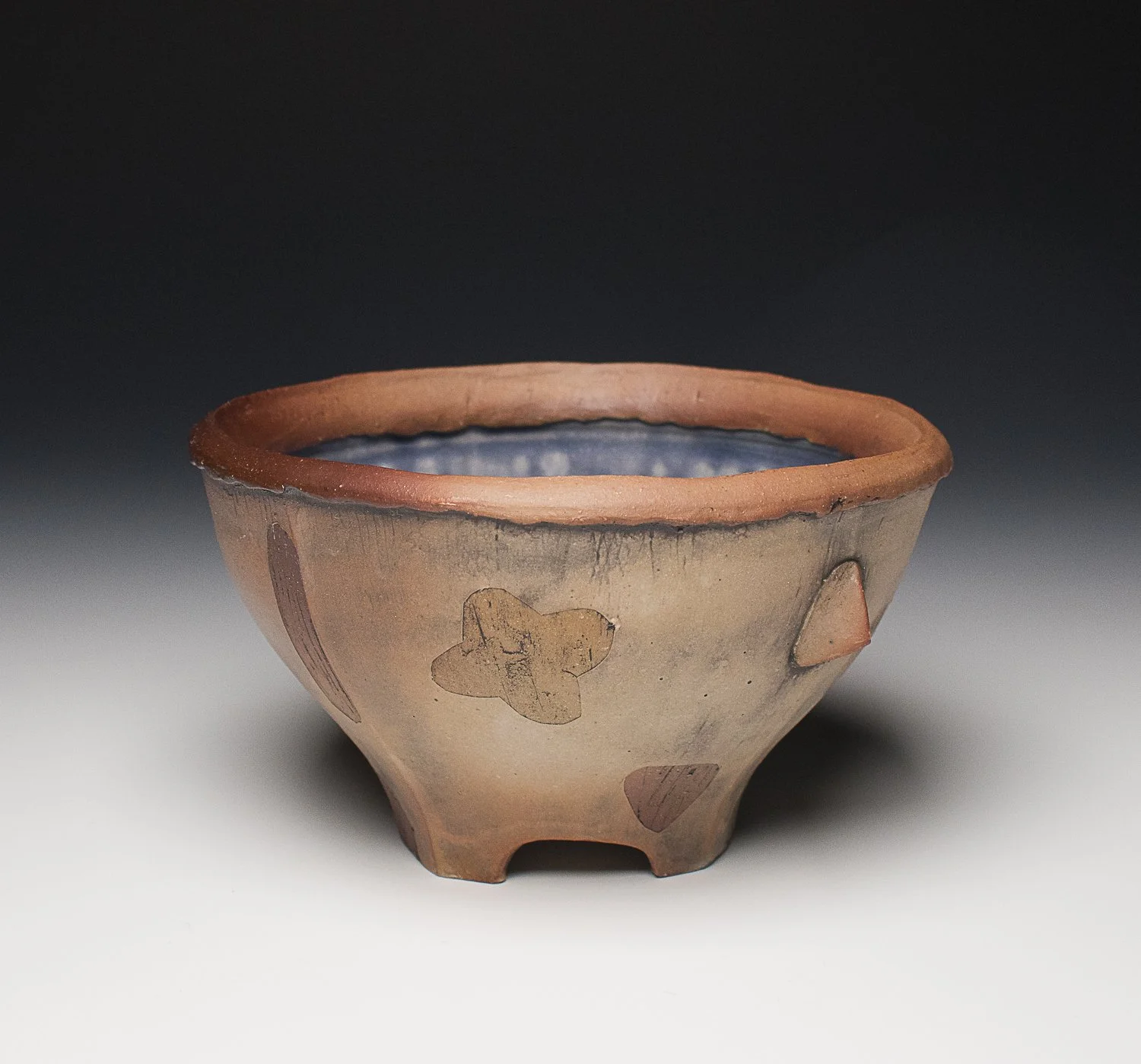 Outbreak Bowl, stoneware, flashing slip, ash glaze, salt fired, (6 x 6 x 4 in), 2025.