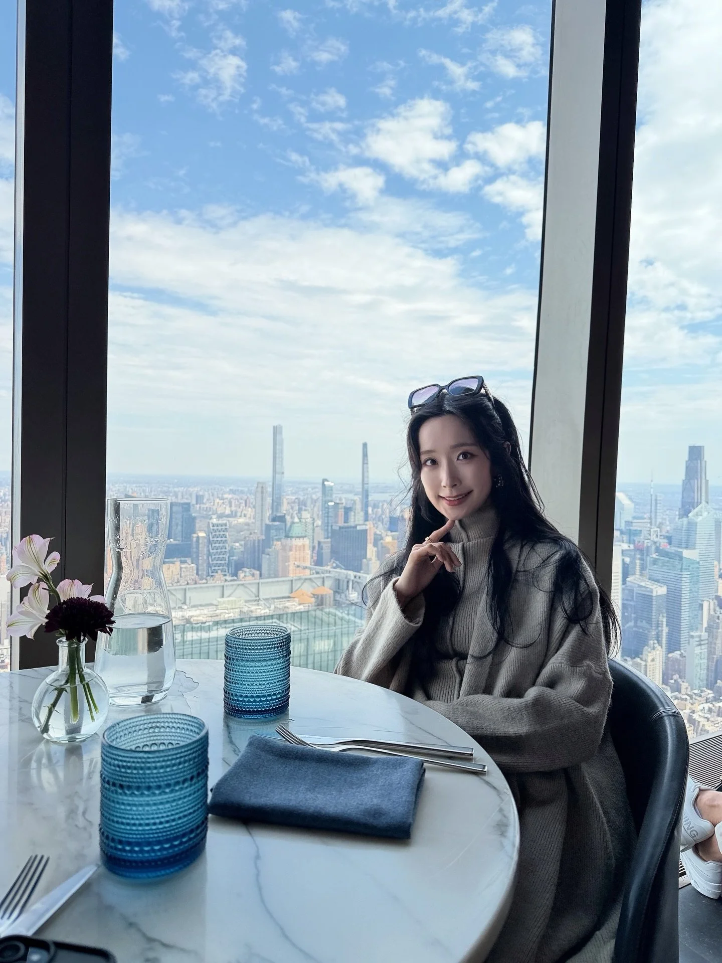 New York Skyline studies ☁️ 

Seeing the city from every angle&mdash;above the clouds, out on the water, and somewhere in between. 

#nyclife #nycviews🗽