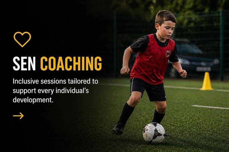 Individual football coaching session in Milton Keynes improving player confidence and skills.
