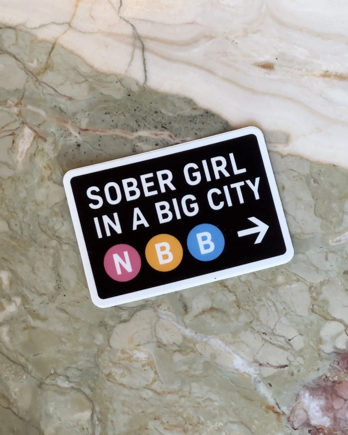 Sober Girl in a Big City Sticker