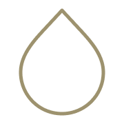 Simple outline of a water droplet or teardrop shape