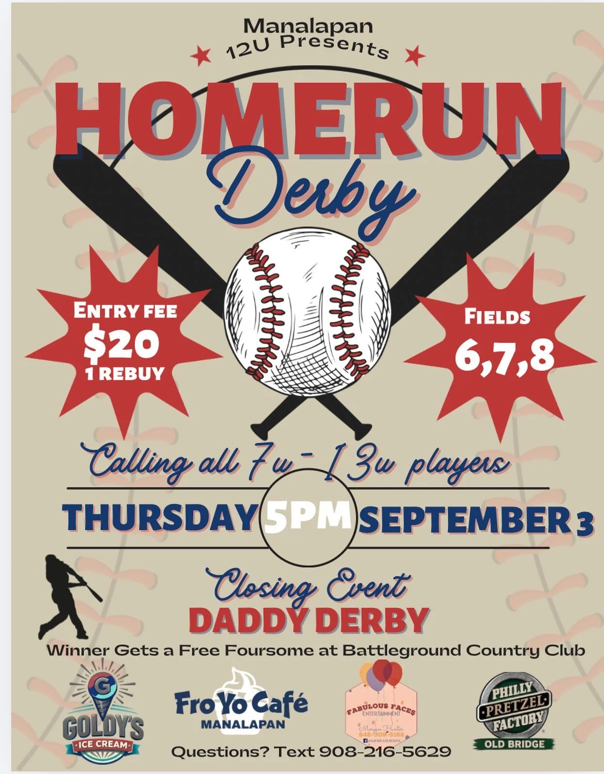 Take me out to the FRO game⚾️ We are proudly supporting the Manalapan Braves 13U Home Run Derby! Fro me out to the ball game and win some prizes🍨⚾️
#monmouthcounty #manalapanbaseball #froyo #manalapan #froyocafe