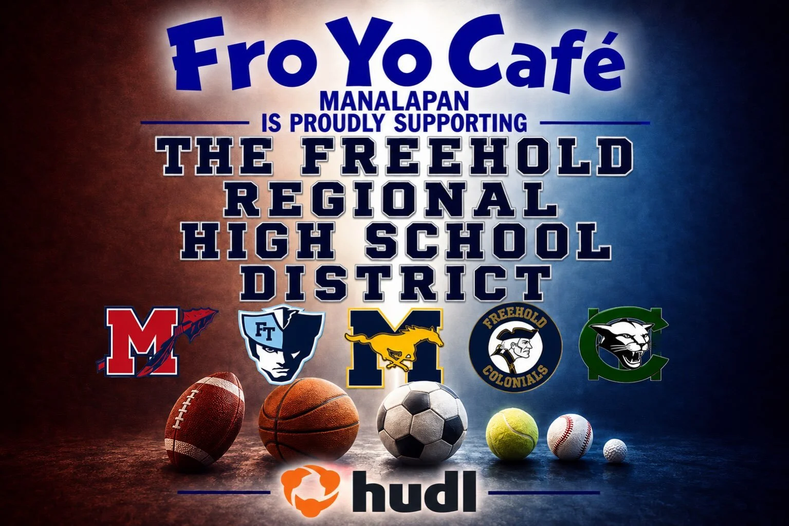 FRO FAM! We love the support you give us, so we are pleased to announce we are sponsoring FRHSD athletics through HUDL🍨🏀⚽️🏉
#freeholdtownship #manalapan #freeholdboro #coltsneck  #marlboro