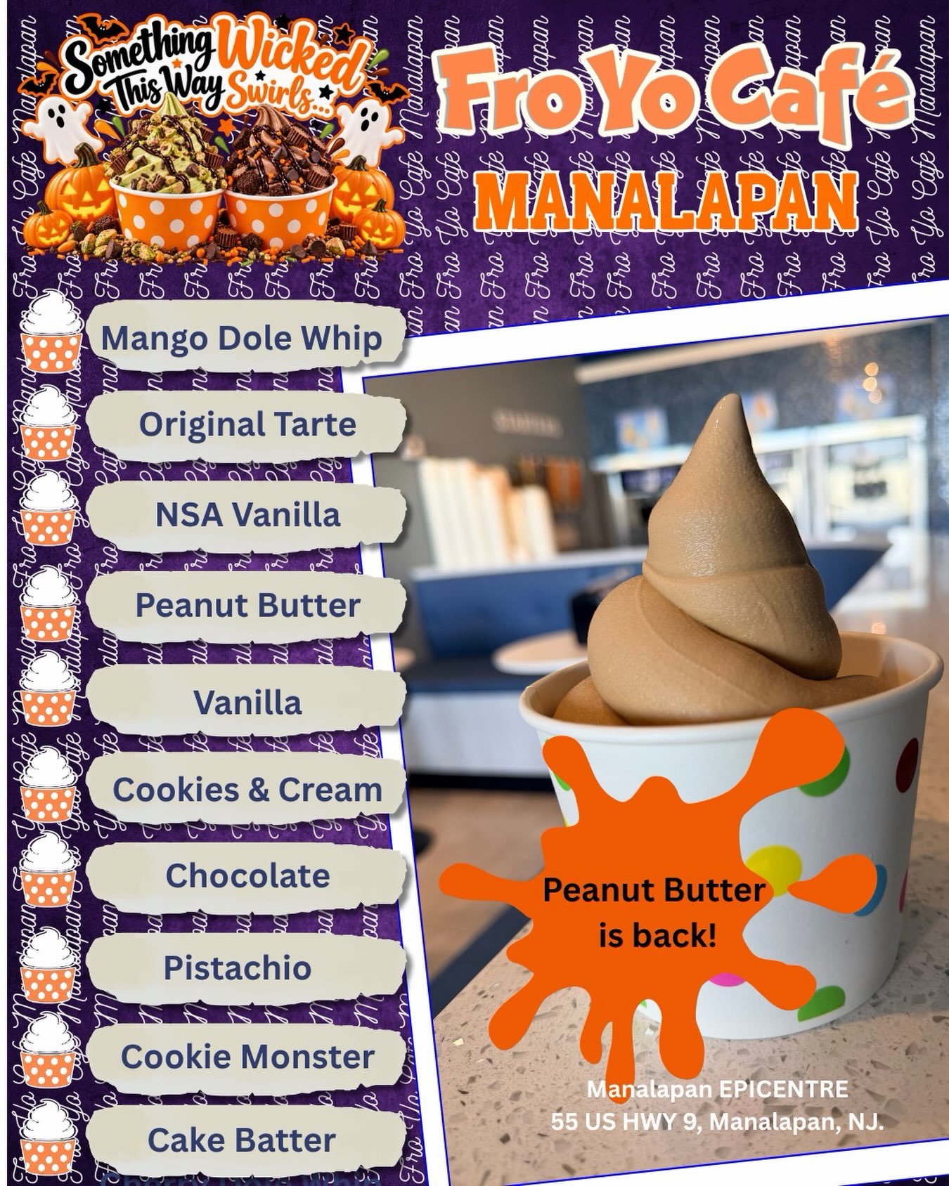 🥜💙 THE WAIT IS OVER&hellip; PEANUT BUTTER FRO YO IS BACK! 💙🥜

Calling all peanut butter lovers! 😍 Your favorite creamy, dreamy swirl is BACK at FRO YO! 🍦

🥜 Smooth, creamy &amp; packed with peanut butter goodness
🍫 Even better with your favor