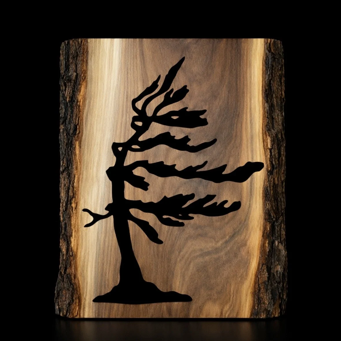 Live Edge Black Walnut Windswept Pine