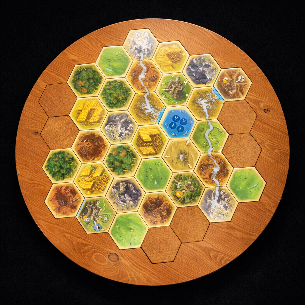 24" Deluxe Wooden Catan Game Board