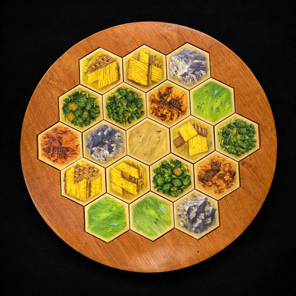 18" Deluxe Wooden Catan Game Board