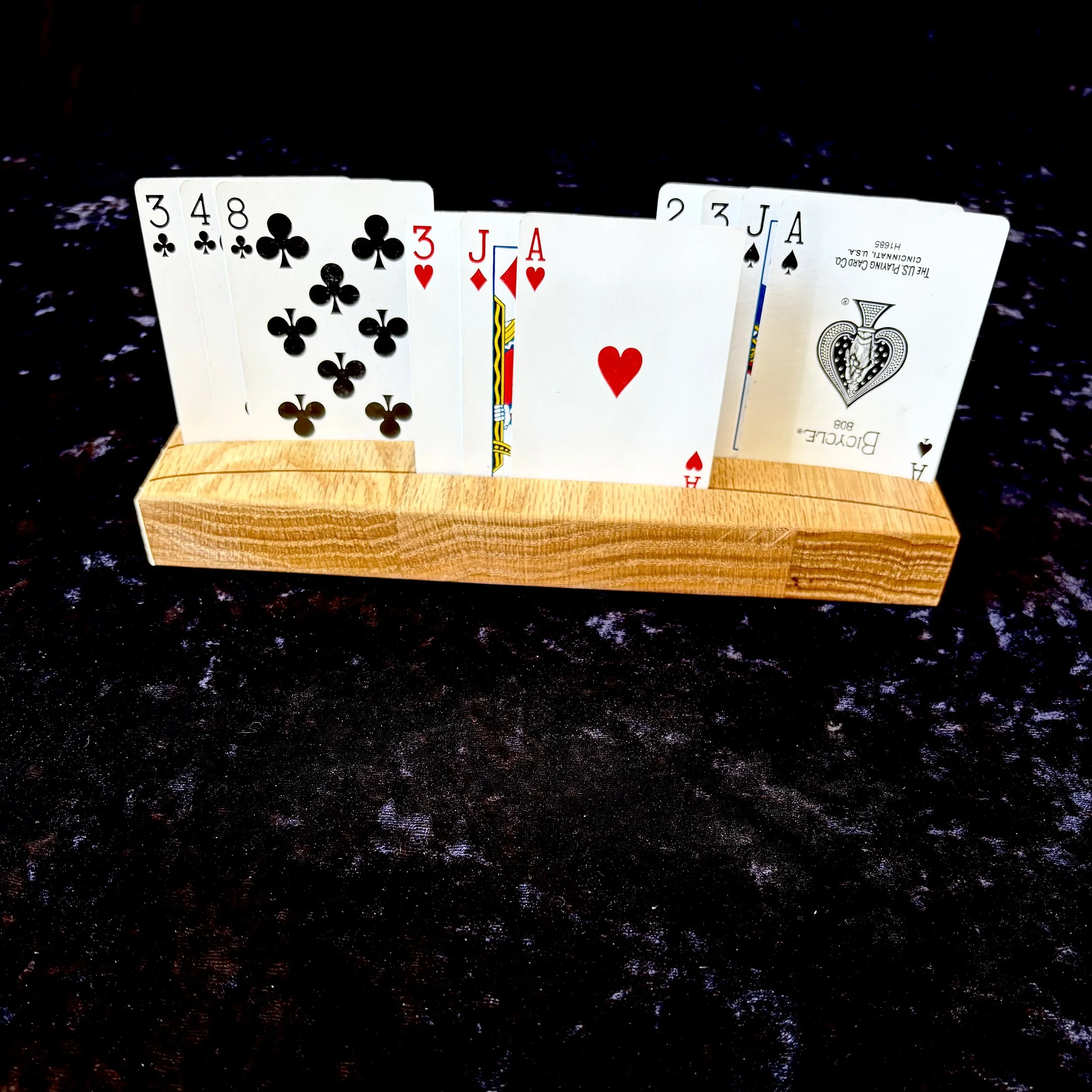 Elegant Wooden Playing Card Holder