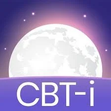 Full moon against a night sky with stars, with the text 'CBT-i' at the bottom.