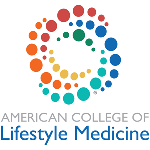Colorful concentric circles logo with the text "American College of Lifestyle Medicine" below.
