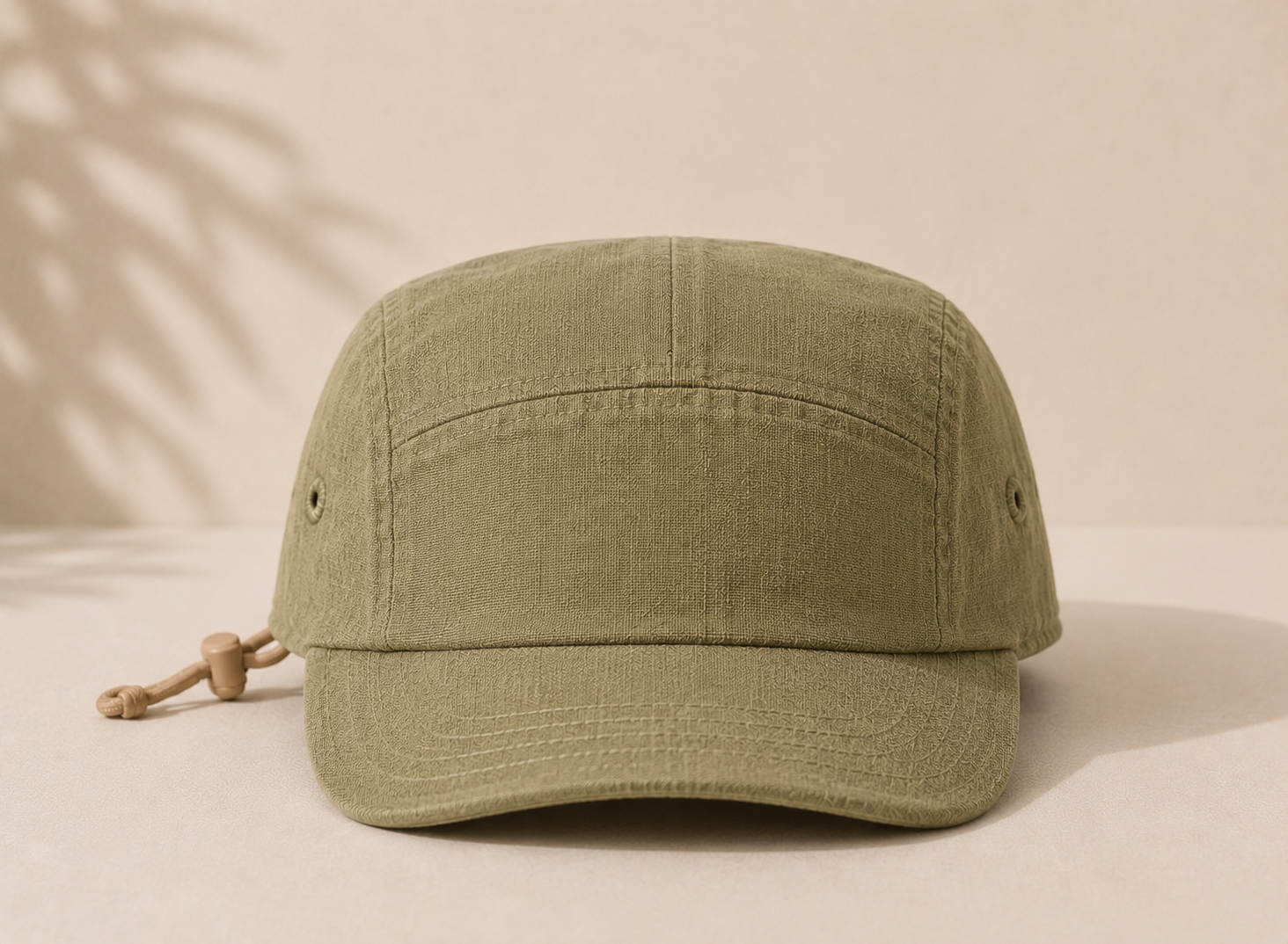 Olive Green Linen Hat