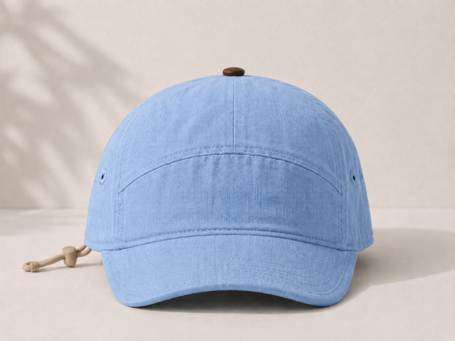 Sky Blue Linen Hat